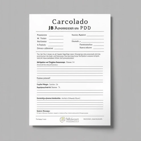 simple job application printable