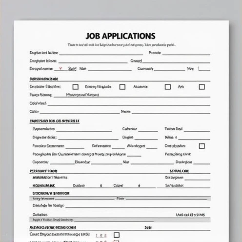 Downloadable Free Printable Job Application